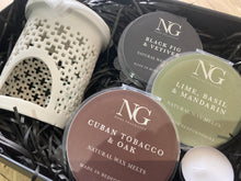 Load image into Gallery viewer, Matt White Cylinder Wax Melt Burner Gift Box