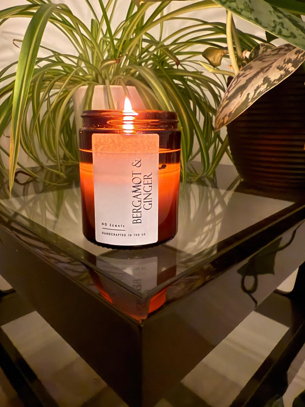 Amber Glass Candles