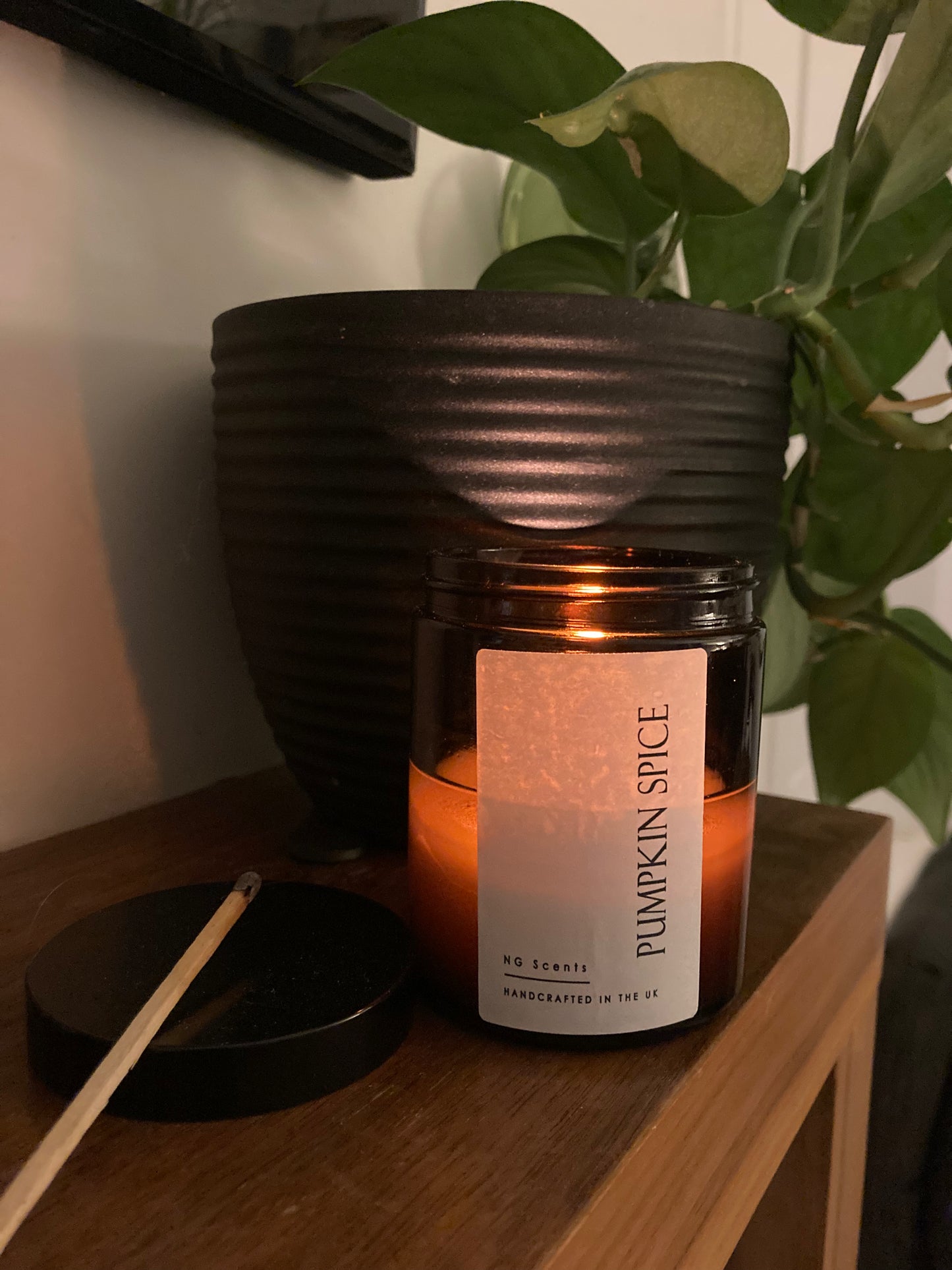 Amber Glass Candles