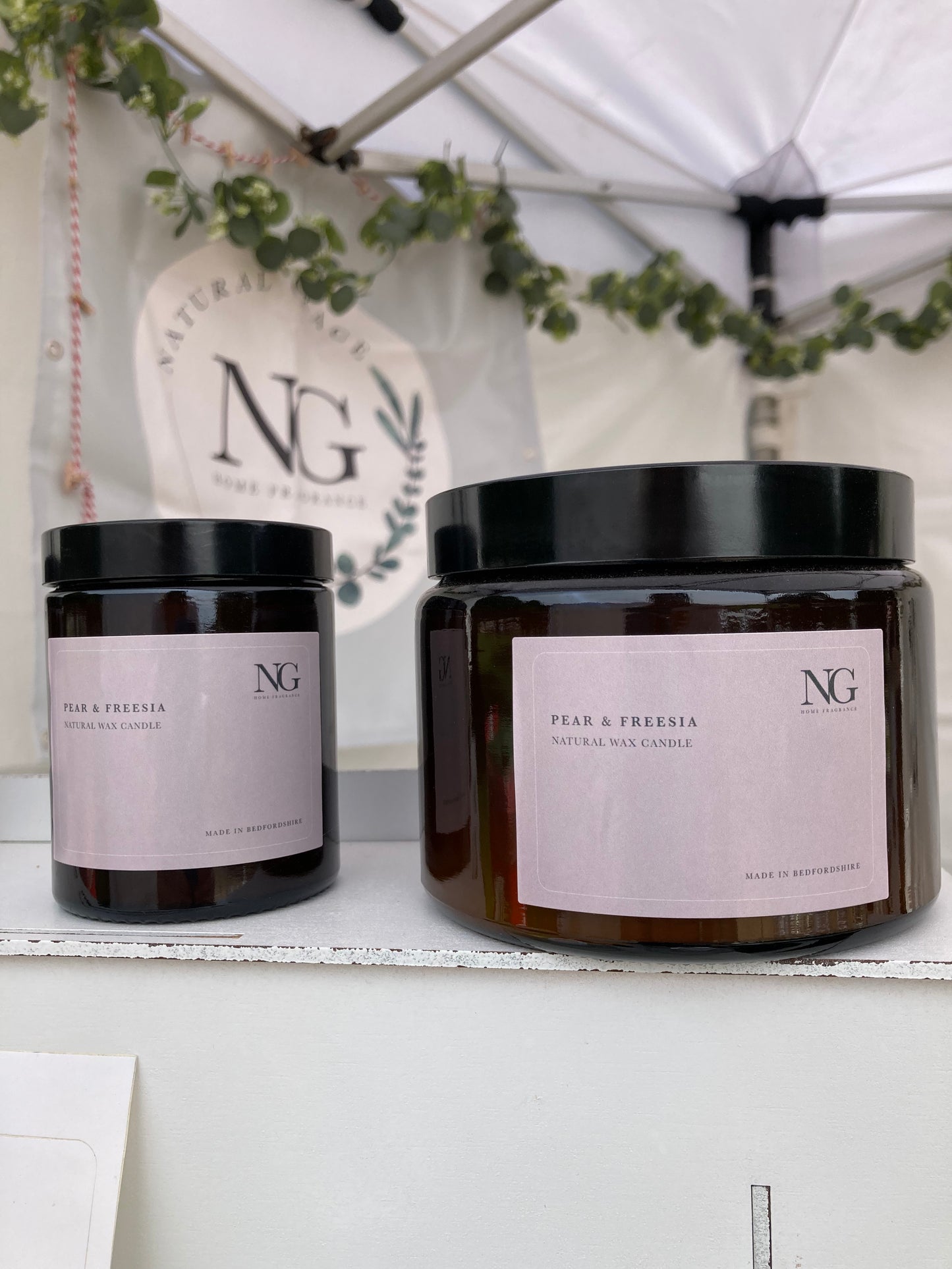 Amber Glass Candles
