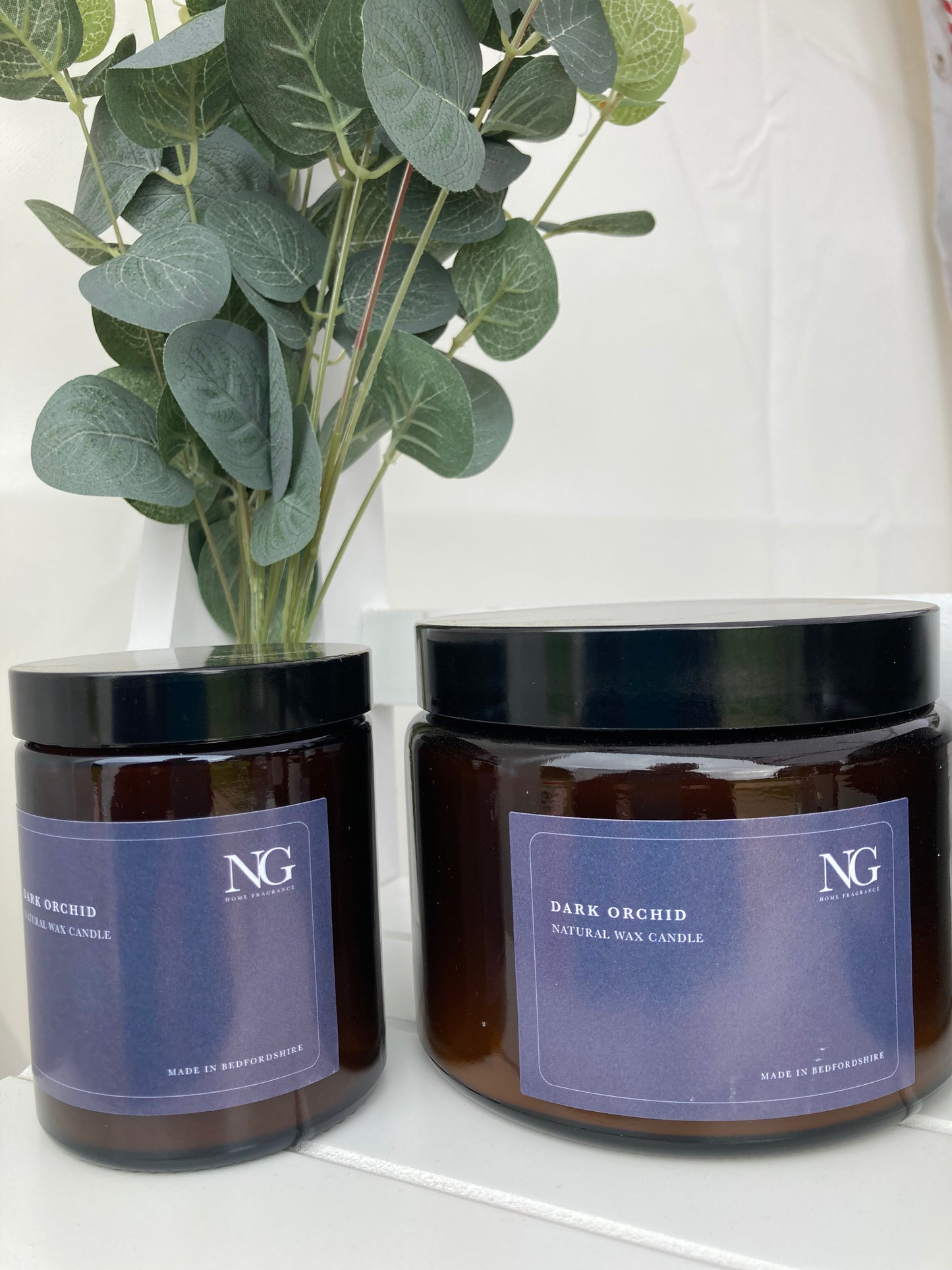 Amber Glass Candles