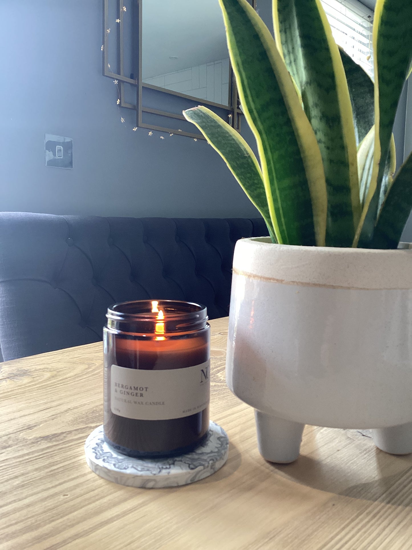 Amber Glass Candles