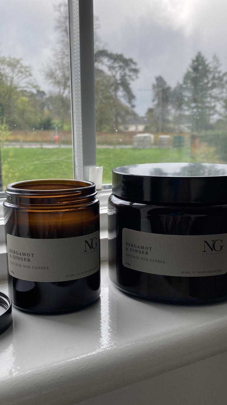 Amber Glass Candles