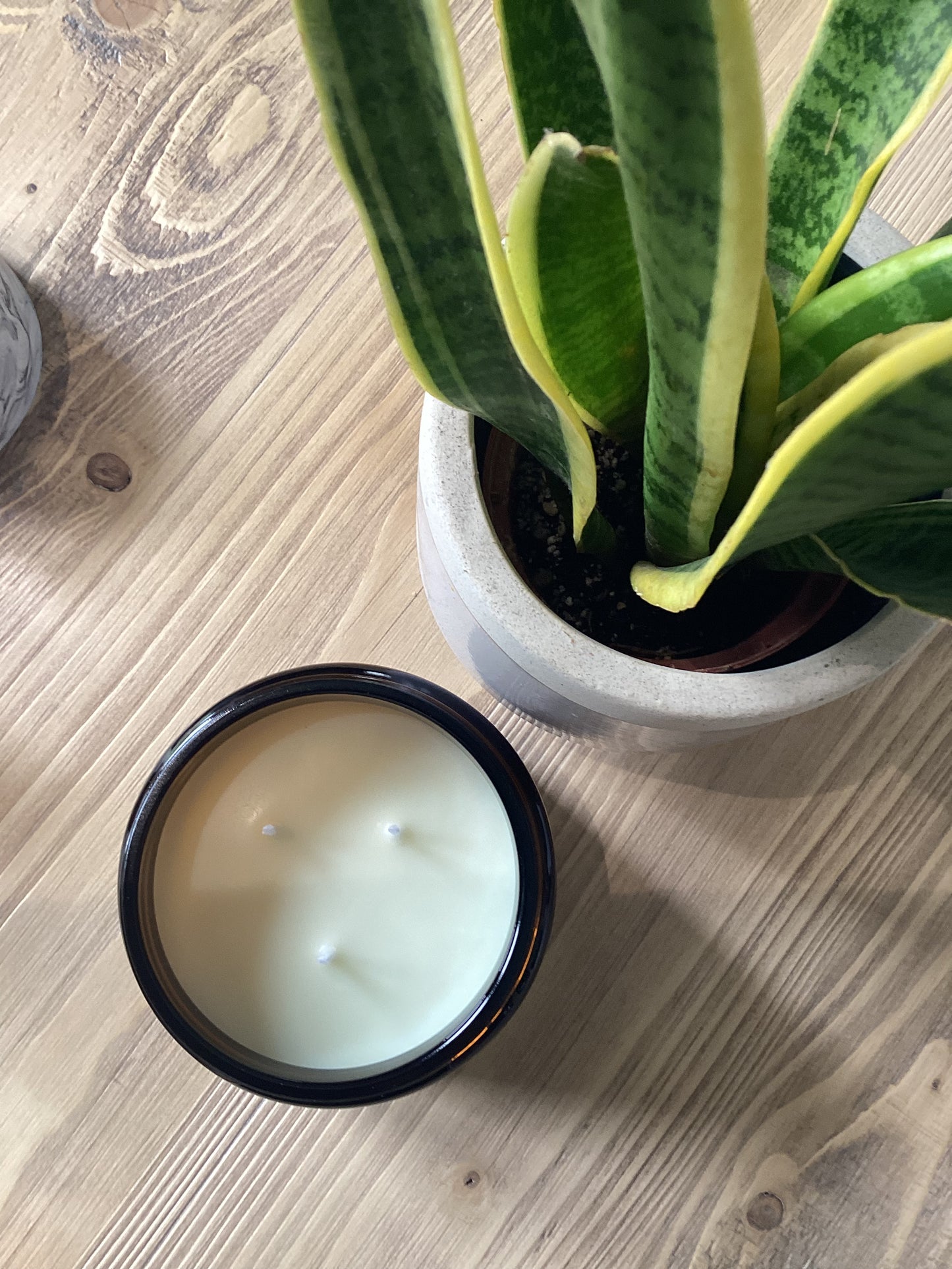 Amber Glass Candles
