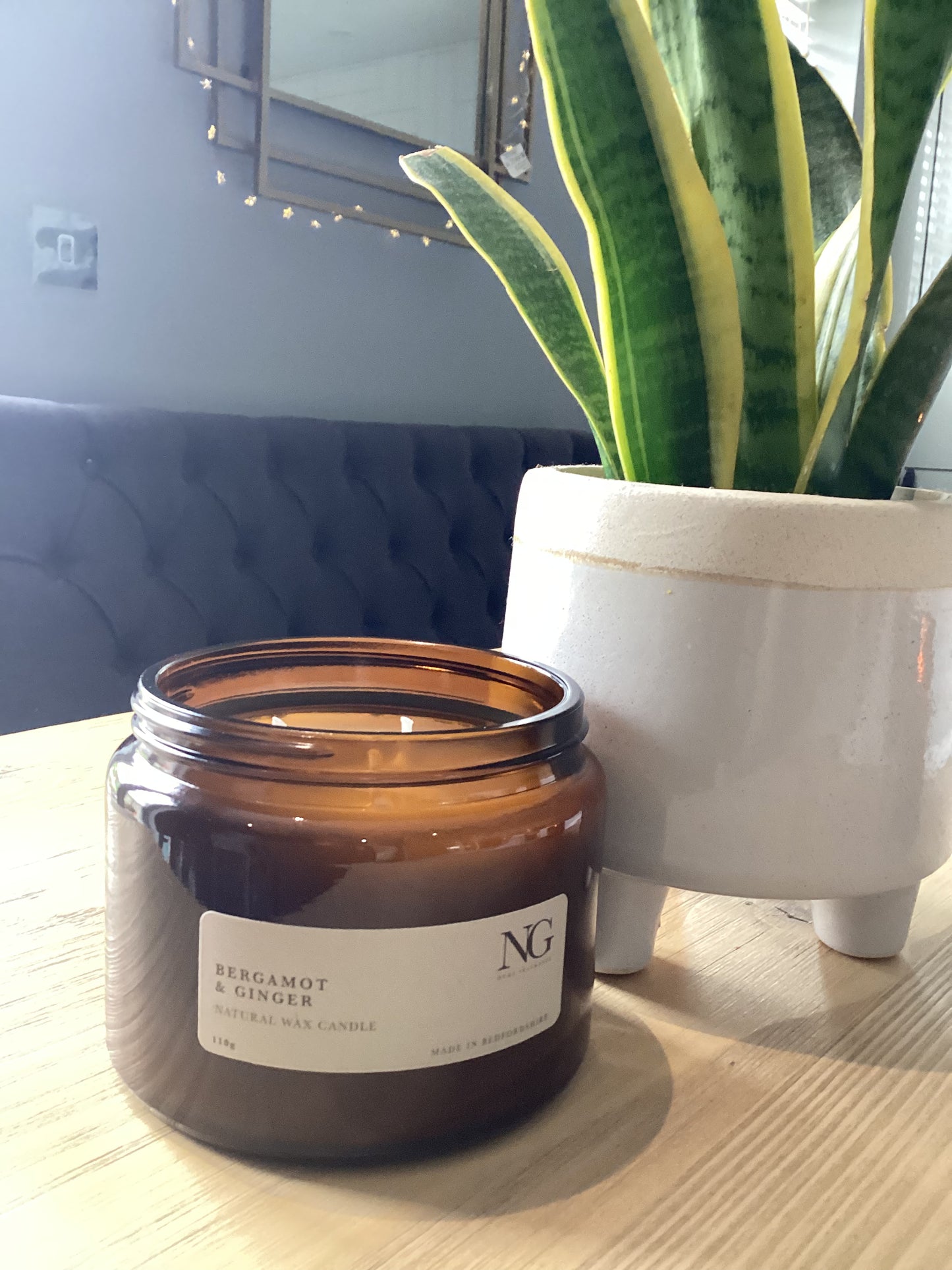 Amber Glass Candles