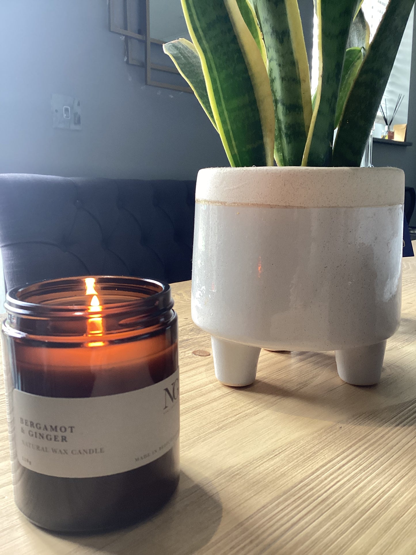 Amber Glass Candles